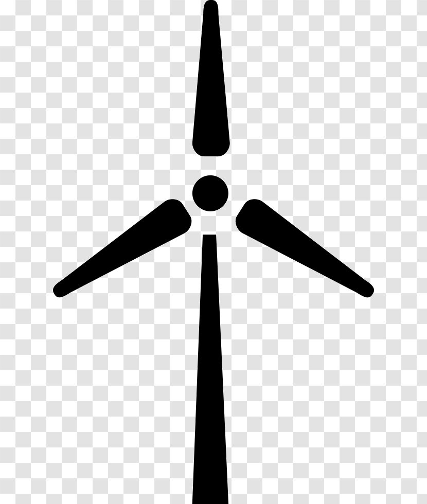 Windmill Electric Generator - Black And White - Wind Transparent PNG