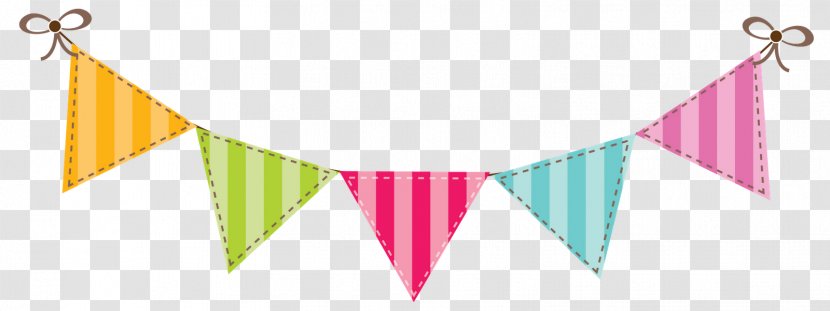 Banner Flag Bunting Color Clip Art - Birthday Banners Cliparts Transparent PNG