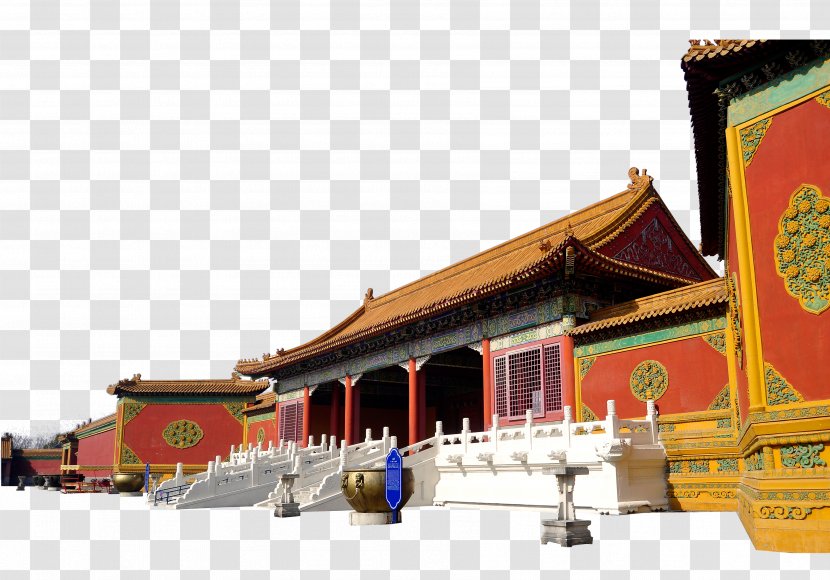 China Classical Architecture Chinoiserie - Ancient City Gate Material Transparent PNG