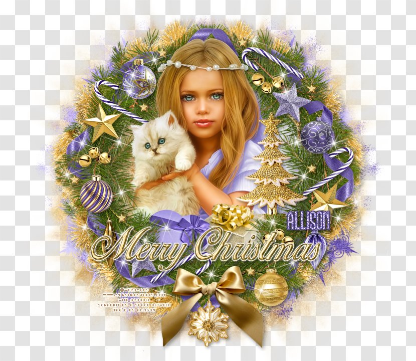 Christmas Ornament Decoration Violet Lilac - Angel Baby Transparent PNG