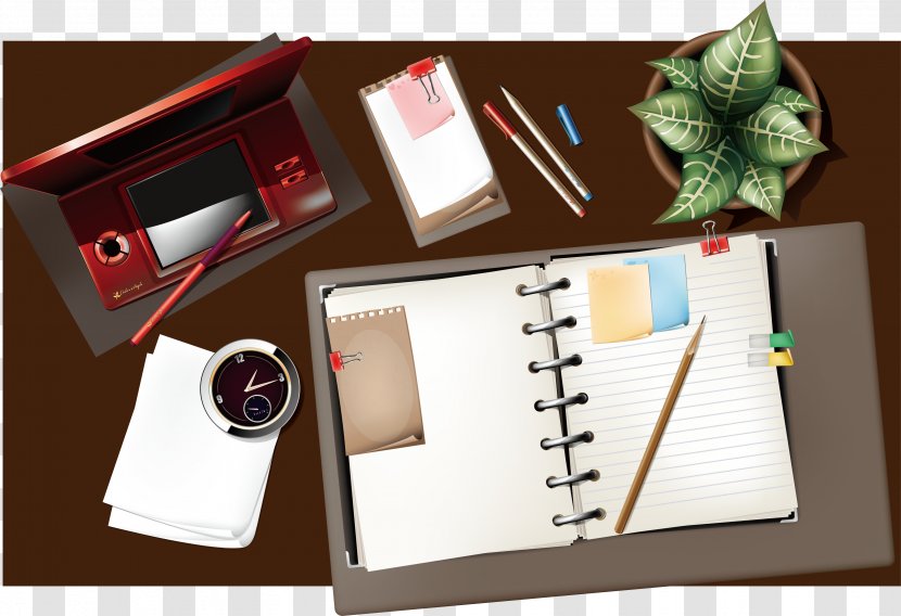 Stationery Notebook - Vector Table Transparent PNG