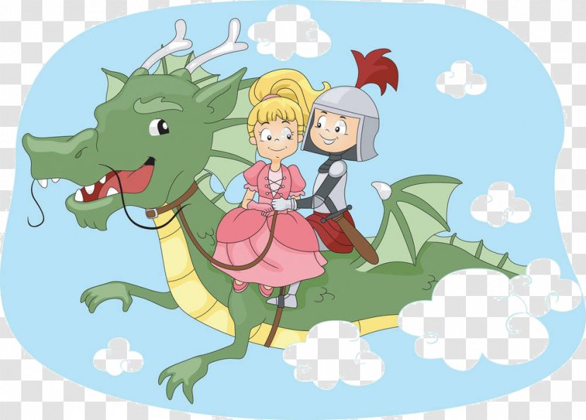 Princess Royalty-free Illustration - Watercolor - Cartoon Prince Dinosaur Transparent PNG