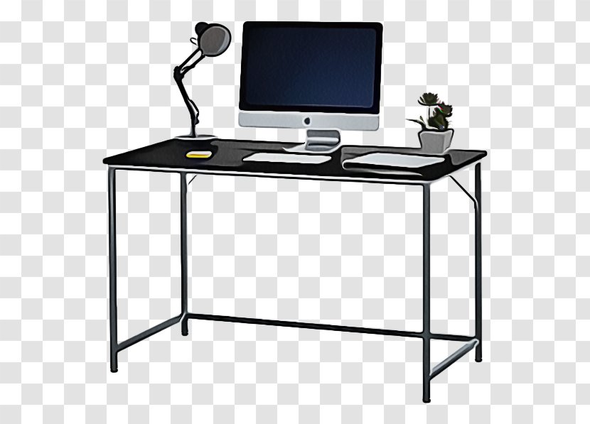 Desk Furniture Computer Monitor Accessory Table - Desktop Electronic Device Transparent PNG