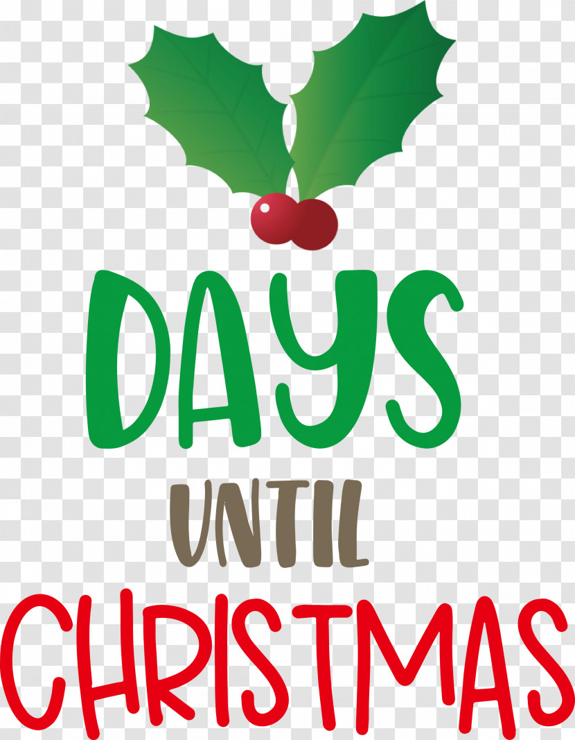 Days Until Christmas Christmas Xmas Transparent PNG