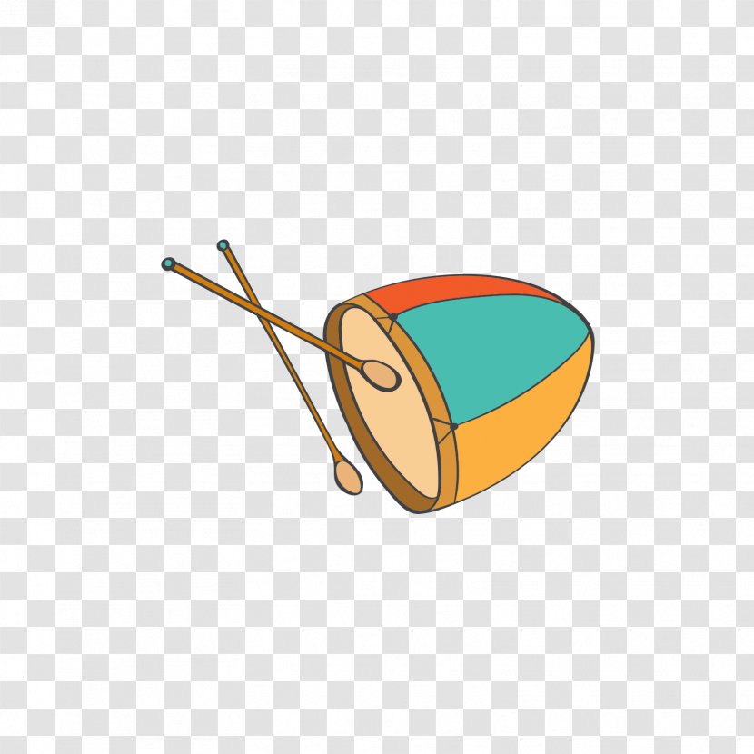 Drums Clip Art - Watercolor - Yellow Hammer And Colored Transparent PNG