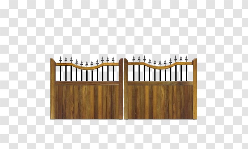 Picket Fence Gate Iron Railing - Structure Transparent PNG