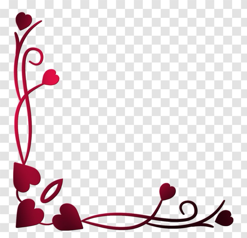 Love Blogger Valentine's Day - Point - Heart Border Transparent PNG