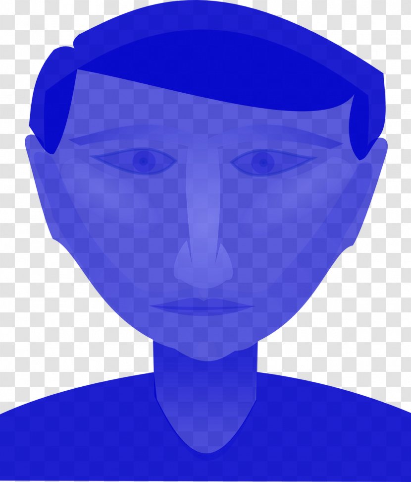 Clip Art - Blue - Nose Transparent PNG