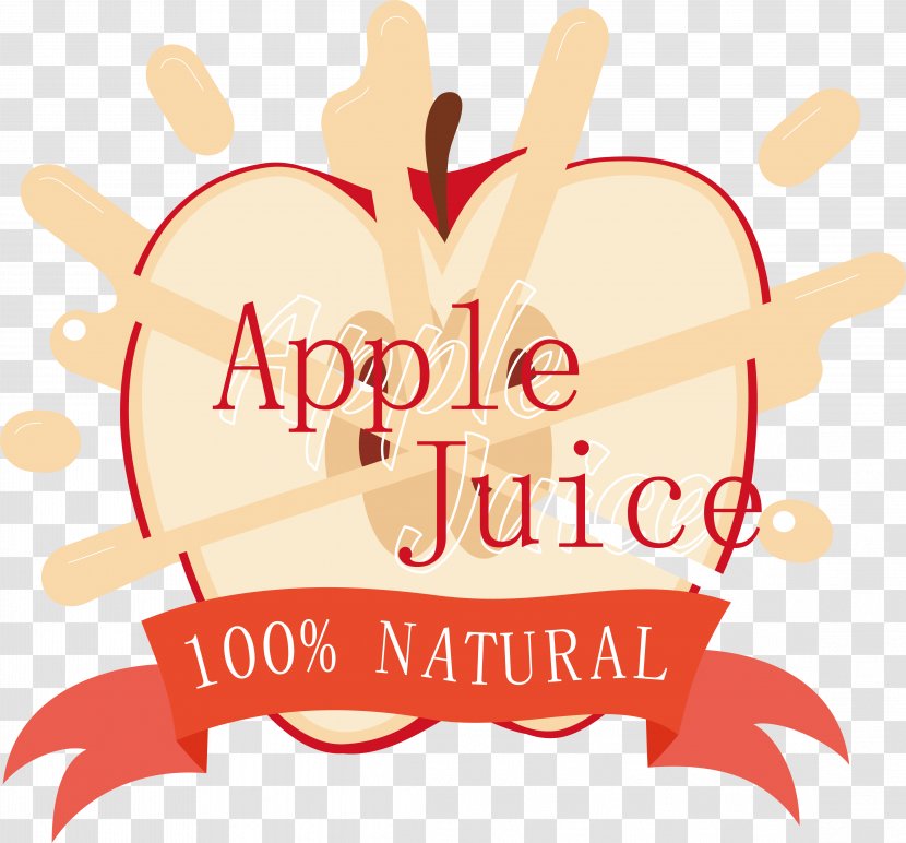 Apple Juice Illustration - Clip Art - Design Transparent PNG