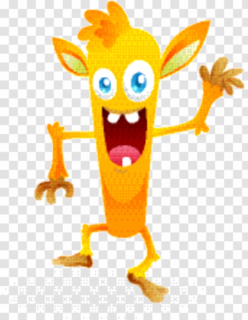 Yellow Background - Cartoon - Character Created By Fruit Transparent PNG