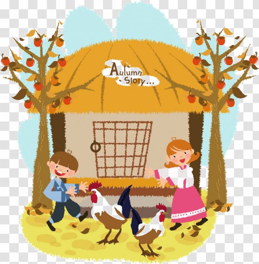 Chicken Cartoon Illustration - Designer - Yard Children Transparent PNG