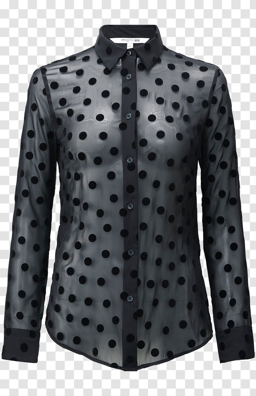 Blouse T-shirt Uniqlo Polka Dot - Jacket Transparent PNG