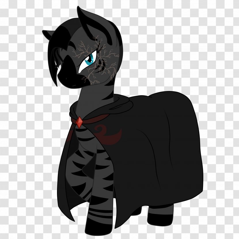 Cat Horse Pony Legendary Creature Neck - Black Transparent PNG