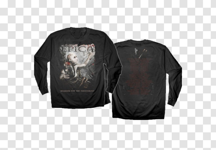 Raglan Sleeve T-shirt Epica Requiem For The Indifferent - Jersey Transparent PNG