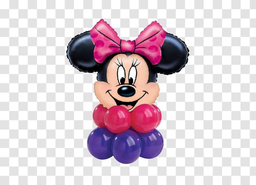 Minnie Mouse Mickey Mylar Balloon Party - Bopet Transparent PNG