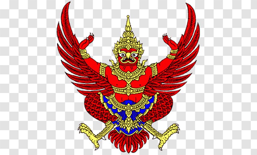 Emblem Of Thailand Garuda National - Art - Vishnu Transparent PNG