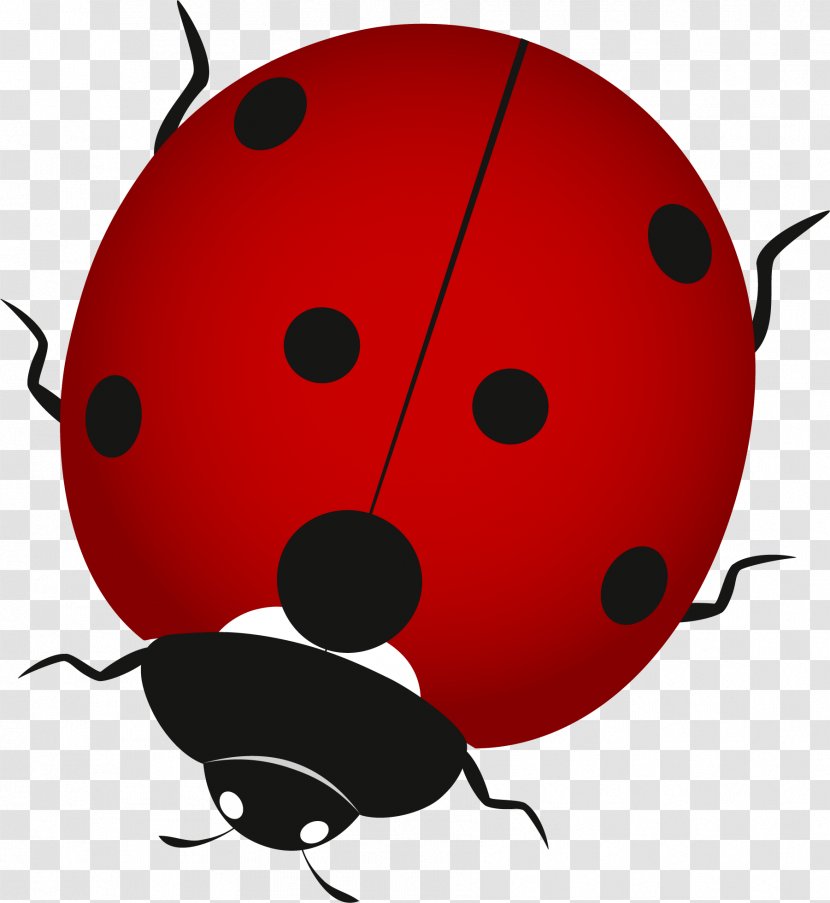 Ladybird Insect Clip Art - Red - Painted Ladybug Transparent PNG