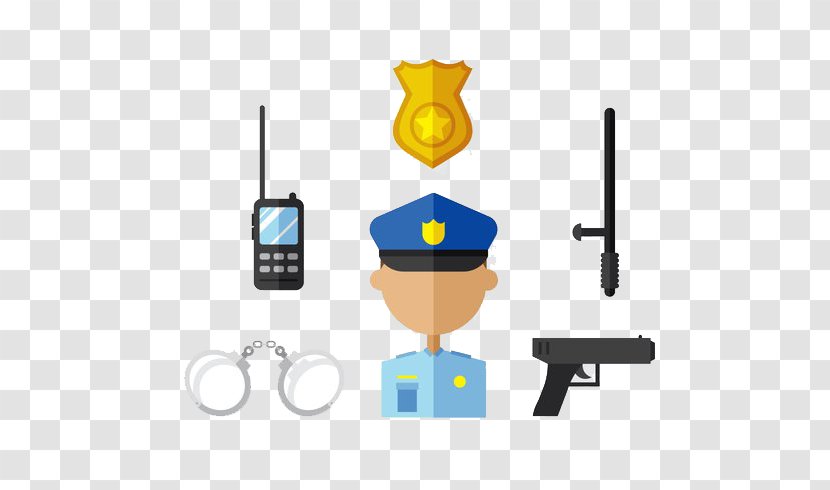 Police Officer Handcuffs - Detective - Gun Transparent PNG