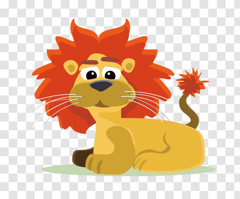 Lion Cartoon Jungle - Flower Transparent PNG