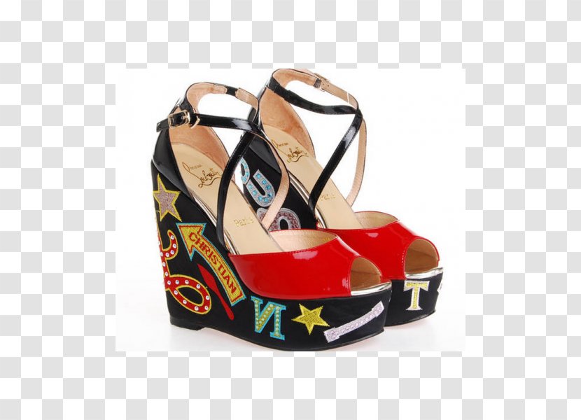 Sandal High-heeled Shoe Court Strap - Monogram Transparent PNG