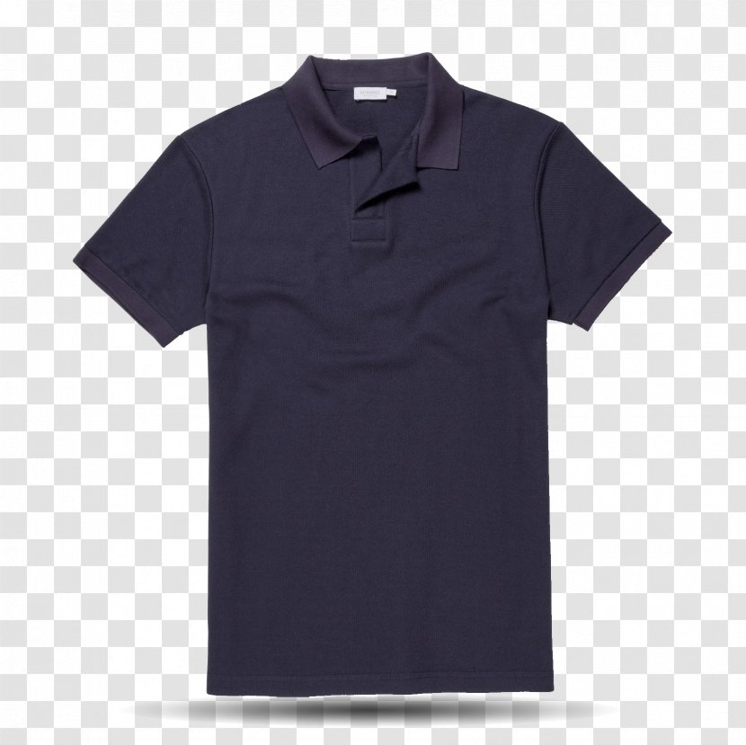T-shirt Navy Blue Crew Neck Sleeve - Longsleeved Tshirt Transparent PNG