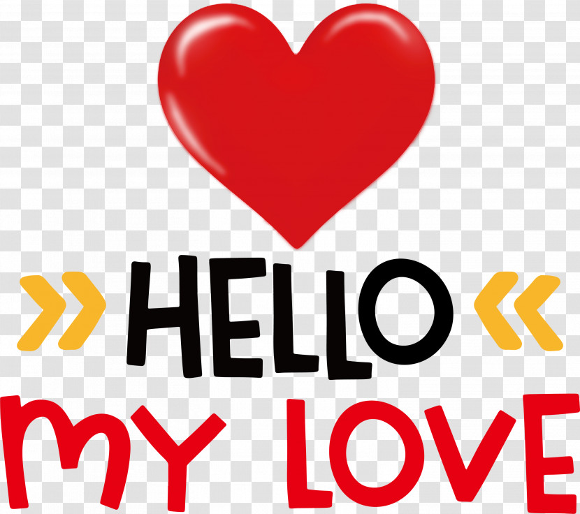 Hello My Love Valentines Day Quote Transparent PNG