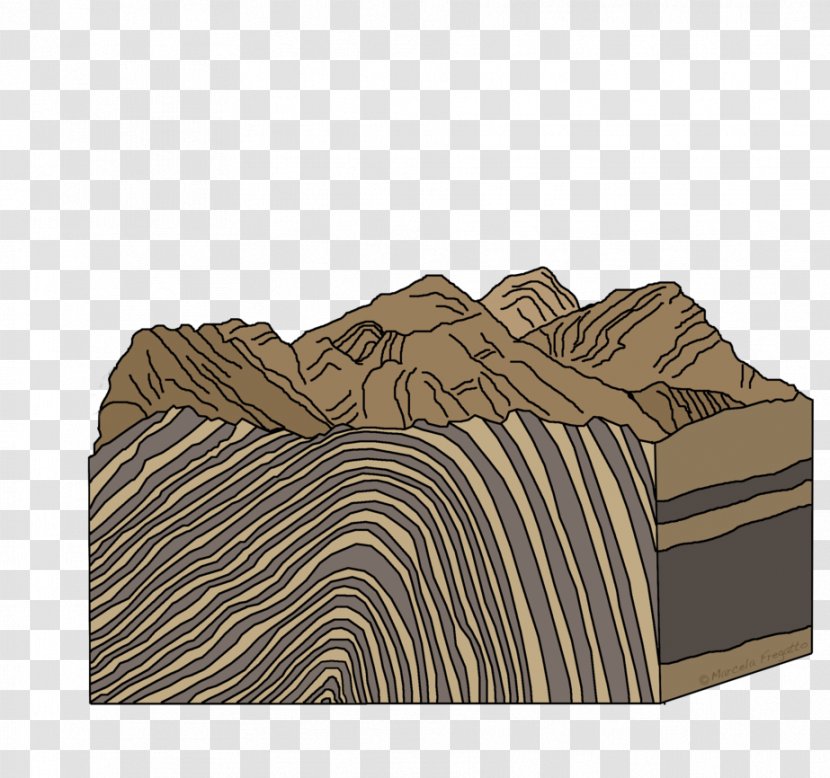 Fold Mountains Drawing Zagros Mountain Range - Wood - 3 Transparent PNG