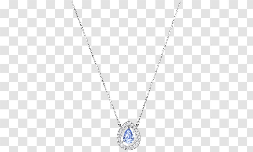 Locket Light Necklace Pattern - Swarovski Jewelry Women Blue Transparent PNG