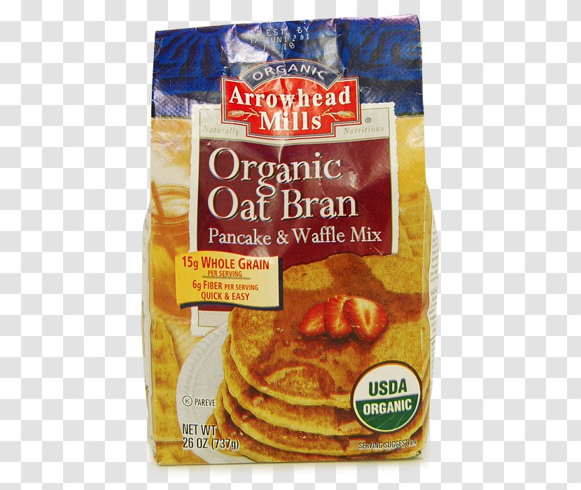 Arrowhead Mills, Organic Oat Bran, Pancake & Waffle Mix, 26 Oz (737 G) Mills Mix - Food - Breakfast Transparent PNG