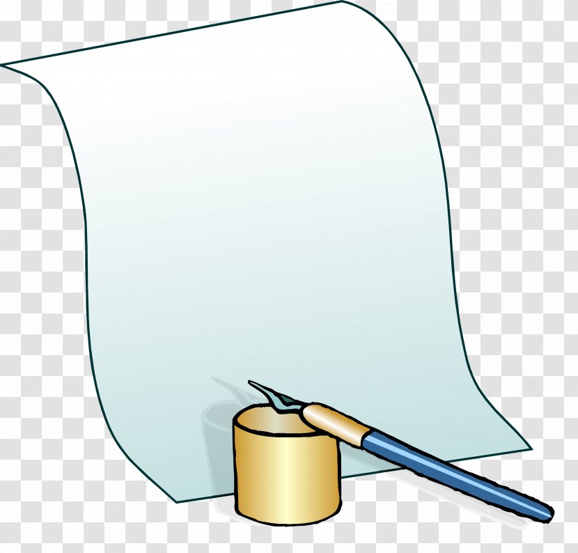 Paper Pen Quill Writing Clip Art Transparent PNG