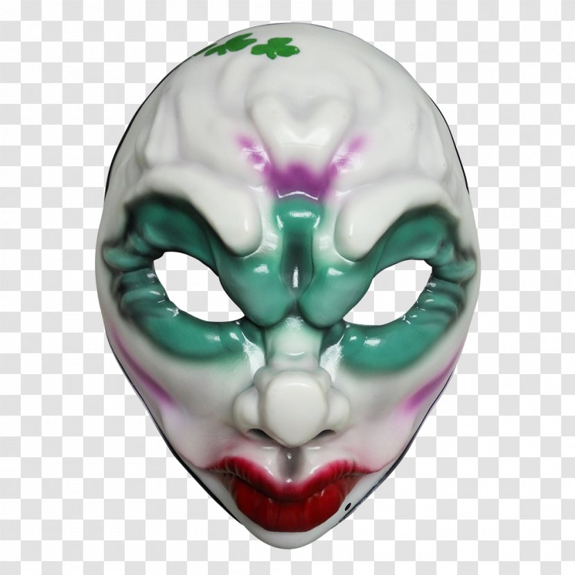 Payday 2 Clover Vinyl Mask T-shirt Payday: The Heist - Masque Transparent PNG