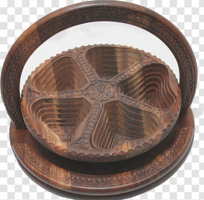 Food Gift Baskets Handicraft - Copper - Wooden Basket Transparent PNG