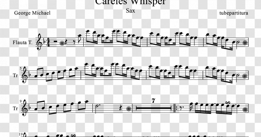 Western Concert Flute Pachelbel's Canon Violin Careless Whisper - Heart Transparent PNG