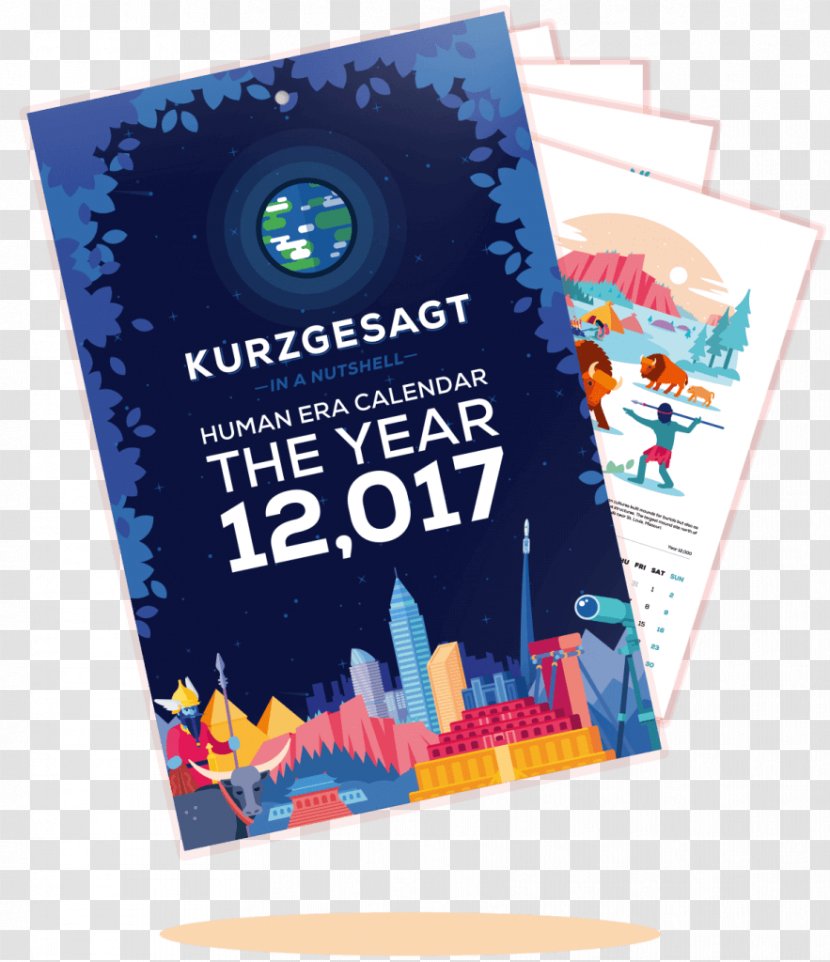 Holocene Calendar Kurzgesagt – In A Nutshell Era Tattoo - Sticker Transparent PNG