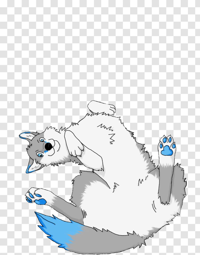 Cat Hare Paw Clip Art - Drawing - Blue Transparent PNG