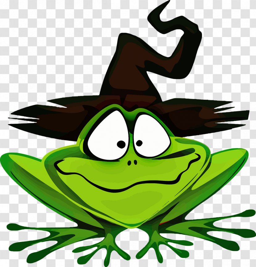 Frog Adventure Halloween Clip Art - Toad - With A Hat Transparent PNG