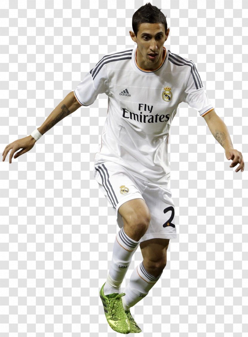 Ángel Di Maria Real Madrid C.F. Jersey Football Player - Argentinagermany Rivalry Transparent PNG