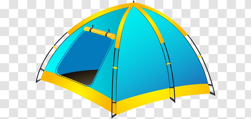Tent Camping Clip Art - Yellow Transparent PNG
