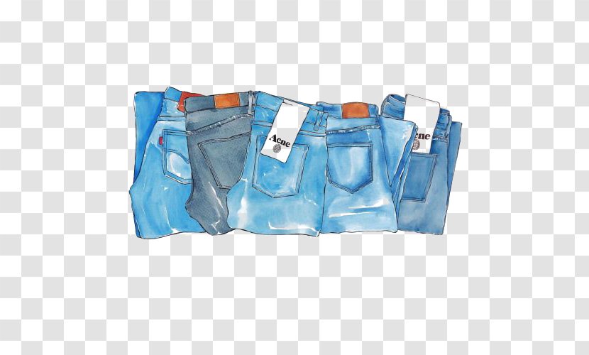 Jeans Denim Slim-fit Pants Trousers Acne Studios - Pocket Transparent PNG