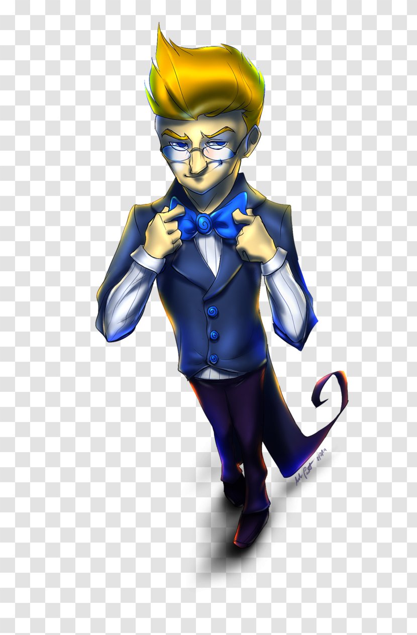 Illustration Glasses Supervillain Cartoon Electric Blue - Gentleman - Handsome Fella Transparent PNG
