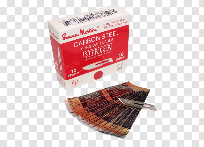 Scalpel Blade Surgery Steel Swann Morton - Ingredient - Red Telephone Box Transparent PNG