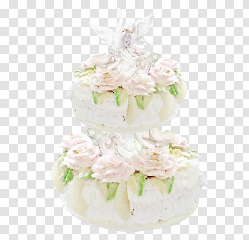 Wedding Cake Torte - Whipped Cream Transparent PNG