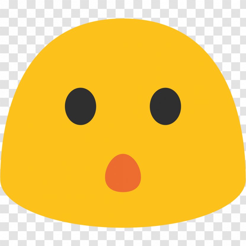 Android Nougat Emoji Challenge + Oreo - Smiley - Surprised Transparent PNG