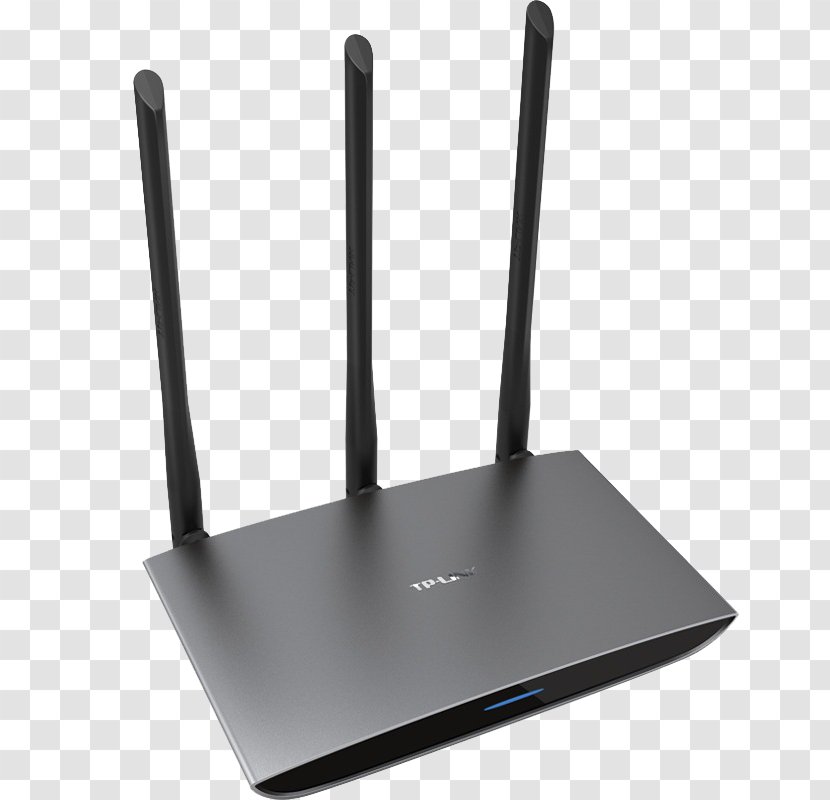 Wireless Router TP-Link Wi-Fi - Black Three-antenna Transparent PNG