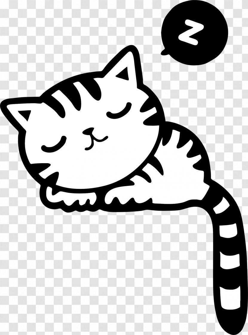 Cat Kitten Clip Art - Sleep Transparent PNG