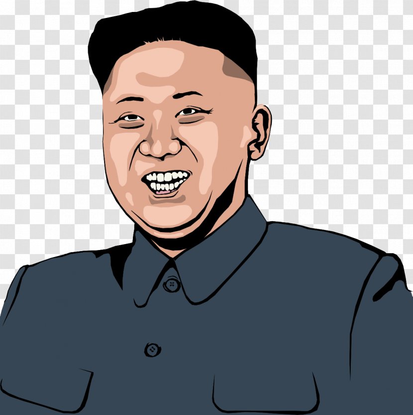 Kim Jong-un T-shirt Supreme Leader Cartoon Printing - Beard Transparent PNG