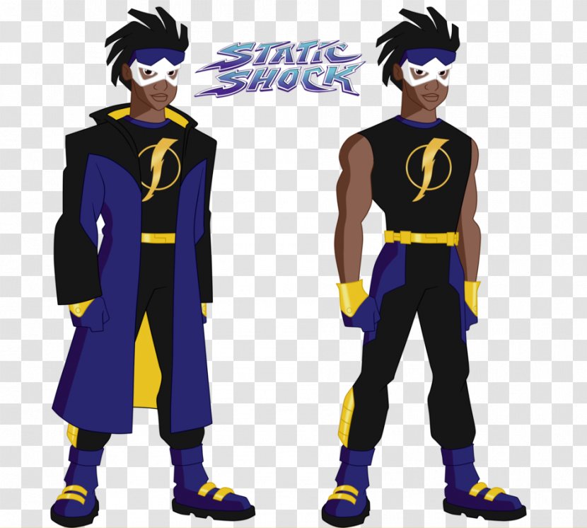 Static DC Comics Animated Universe Cosplay Art - Fictional Character - Shock Transparent PNG