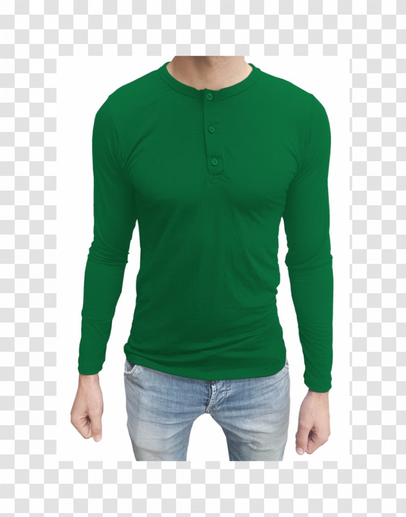 T-shirt Henley Shirt Button Sleeve - Collar Transparent PNG