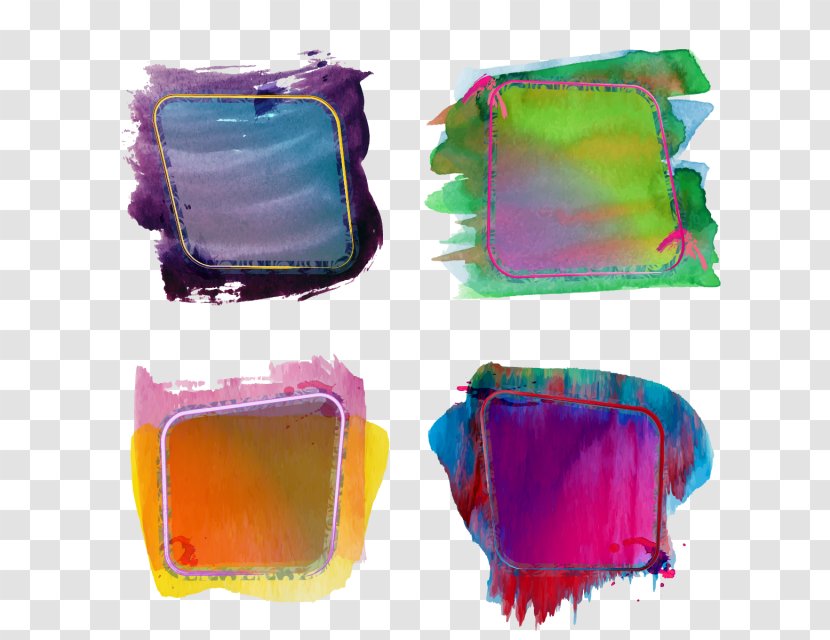 Watercolor Painting Clip Art - Box Transparent PNG