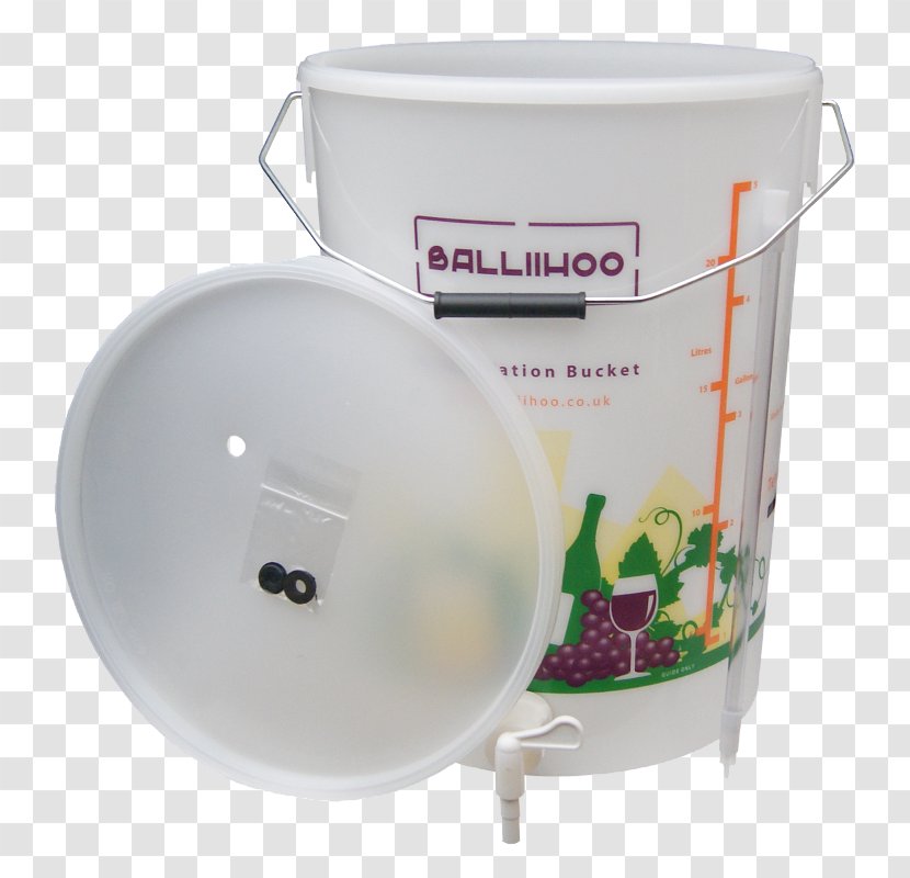 Bucket Fermentation Balliihoo Homebrew Liter Imperial Gallon Transparent PNG